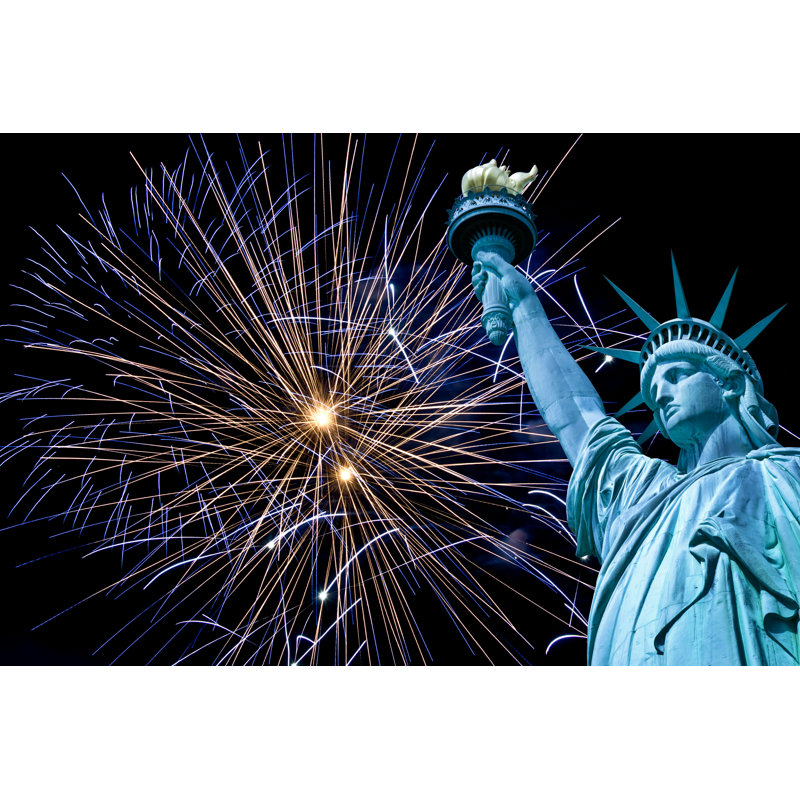 Statue of Liberty par - Photographie de toile tendue, H 8 po x l 12 po