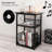 Compact Record Player Stand With Storage For 100 Vinyl Albums, Turntable Console-1805239699