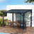10X12ft Lean To Gazebo, Outdoor Hardtop Wall Mounted Gazebo With Sloping Galvanized Steel Roof, Upgraded Heavy Duty Mounted Shelter With Drainage System For Deck, Porch, Backyard-123312081-123312086