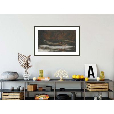 Hound and Hunter by Winslow Homer -Framed Giclee Print