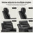 Leather Power Recliner Chair with Triple Motor Adjustment, USB/Type-C Charging & 7-Color LED Lighting – Home Theater Seating-1591968606