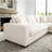 98" Modern Plush Corduroy Sectional Sofa with Modular, Reversible Design-741881648