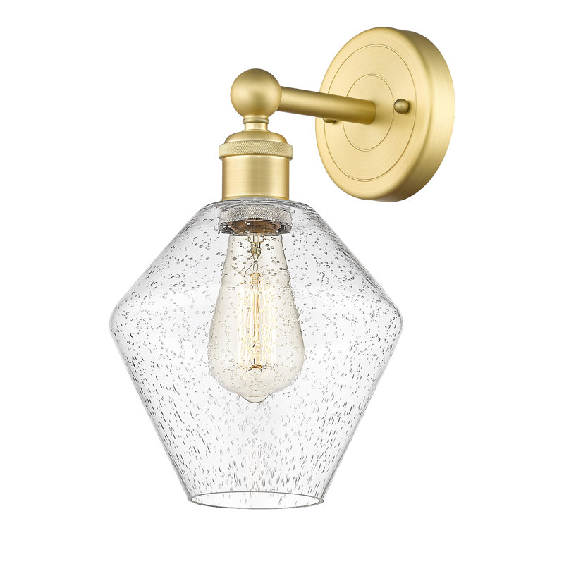 Amylea Steel Armed Sconce, Satin Gold