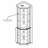 Tyrianne Corner Display Cabinet With Glass Door, Shelves & Light-808827055