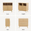 80cm RectangularSideboard, Modern Ribbed Storage Cabinet-1353864433