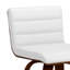 Tabouret pivotant de style Mid-Century avec siège et dossier rembourrés Roland-81961552-81961557