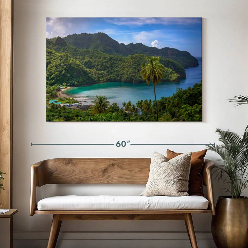 Gillard exotique des Caraïbes, H 34 po x l 51 po