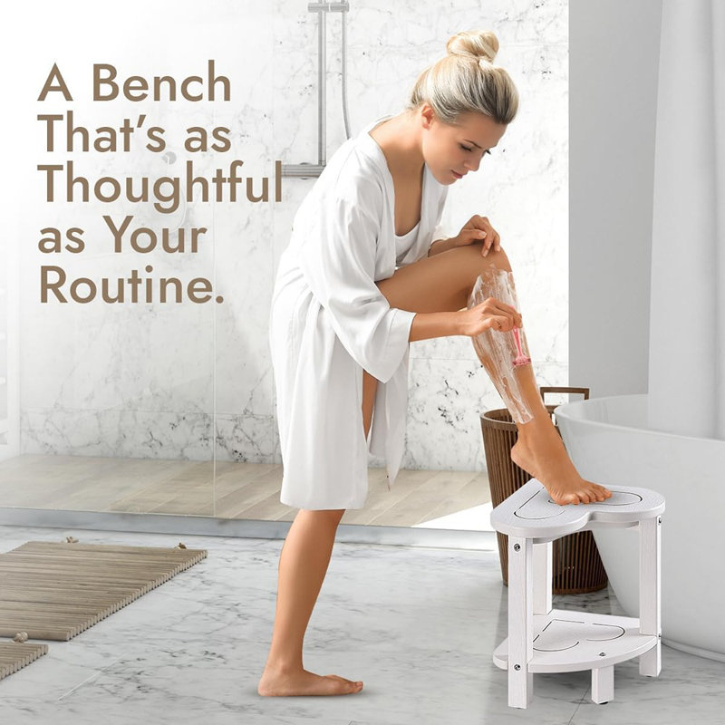 Corner Shower Stool For Inside Shower - Waterproof Corner Shower...