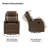 Giselle 26.5" Wide Manual Swivel Rocker Recliner with Metal Base-671010847
