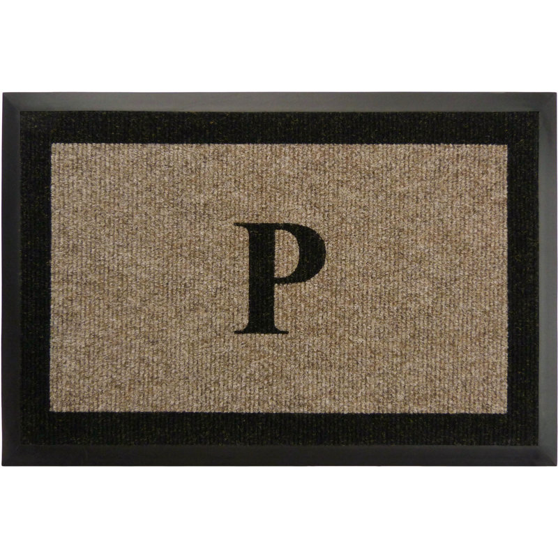 Tapis d'extérieur antidérapant Asai, Taupe, P, l 24 po x L 36 po