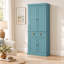 Armoire de cuisine de 172 cm de hauteur avec 4 tiroirs, salle à manger - Bleu lac-159761588