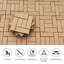 Ensemble de tuiles de terrasse en bois et en plastique composite de 20 pièces-112077394