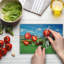 Multicolore planche à découper en verre trempé Ambesonne