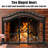 Amaty 1 Panel Iron Fireplace Screen