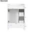 Meuble-lavabo de 24 pouces avec lavabo en céramique. Gain de place. 2 tiroirs, 1 porte. Et bois. Blanc. Facile à entretenir - il y a beaucoup d'espace de rangement. Assemblage-130597569
