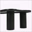 Table basse de 44 po x 25,9 po à assemblage facile avec plateau de 1,5 po d'épaisseur, table de bout irrégulière de style crème avec 3 pieds robustes, table centrale élégante avec bord rond pour le salon-566848990