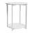 Gateshead Jamestown Round Side End Table with Storage Shelf Rustic Wood Grain and Metal-29627649