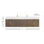 Glasgow 72'' Double Bathroom Vanity with Acrylic Top-2055415417