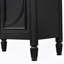 Meuble-lavabo 30 po avec lavabo, deux portes avec tablette, charnières de porte à fermeture en douceur, style rétro, noir-626465376