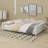 Upholstered Daybed With Cloud-Shaped Backrest-358358172-339429935