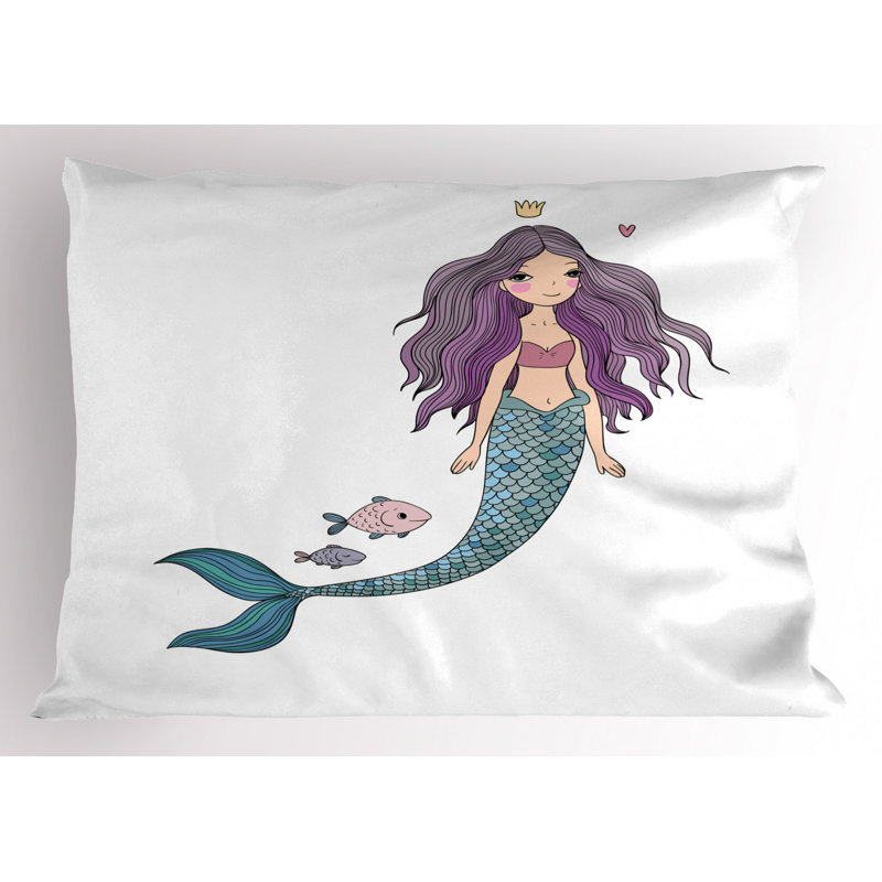 Fish Polyester Sham Set, Queen