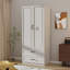 Garde-robe 2 portes avec 2 tiroirs-1674942894