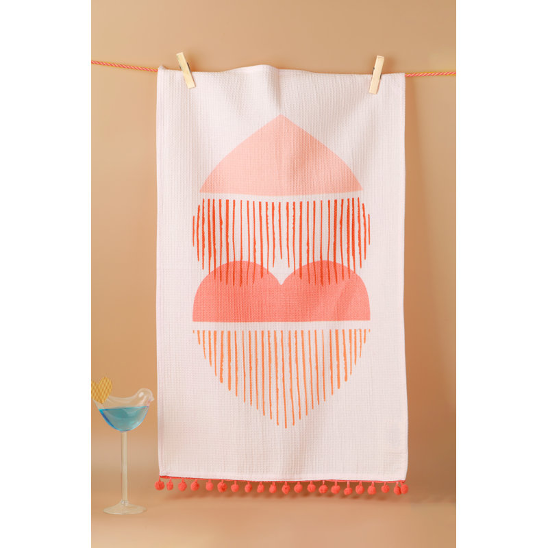 Modern Heart & Rainbow Kitchen Towel Set