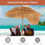 Parasol de plage portatif 6,5 pi Tiki