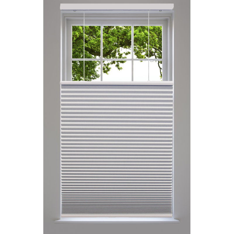 White Cordless Cellular Top Down Bottom Up Blackout Shade 70W x 48L