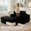 Fauteuil surdimensionné avec accoudoirs à compression de 52 po avec porte-gobelet et coussins-538817291
