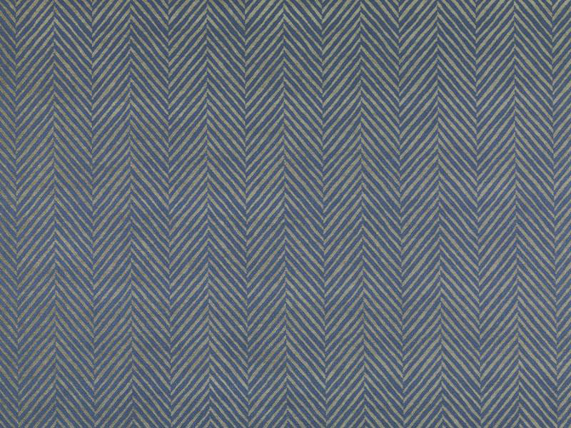 Dorsoduro Lombardy Chevron Fabric, Baltic