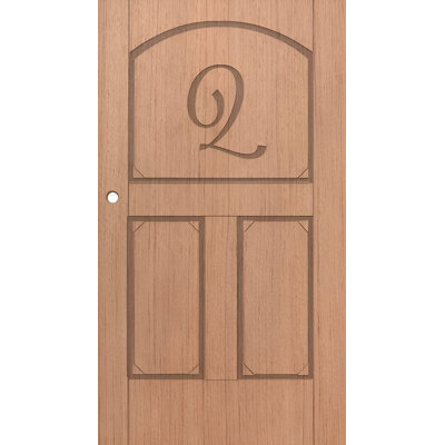 Porte standard en bois massif 80 po