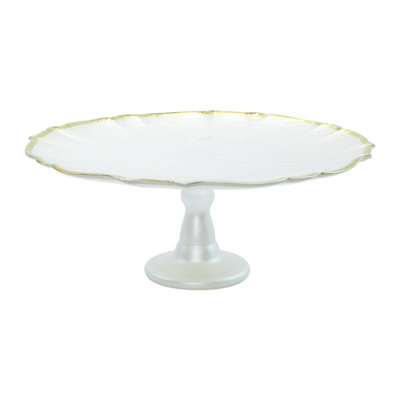 Présentoir à gâteaux baroque en verre