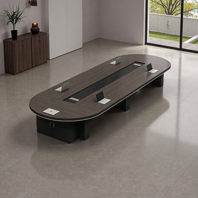 Table de conférence de luxe moderne avec rangement