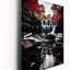 Horloge murale moderne grise et rouge Waterfall of Eternity I-464913160