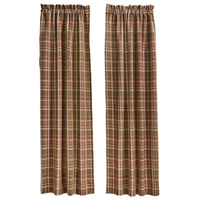  Ensemble de 2 panneaux de rideaux brun Sussex 72 po x 63 po