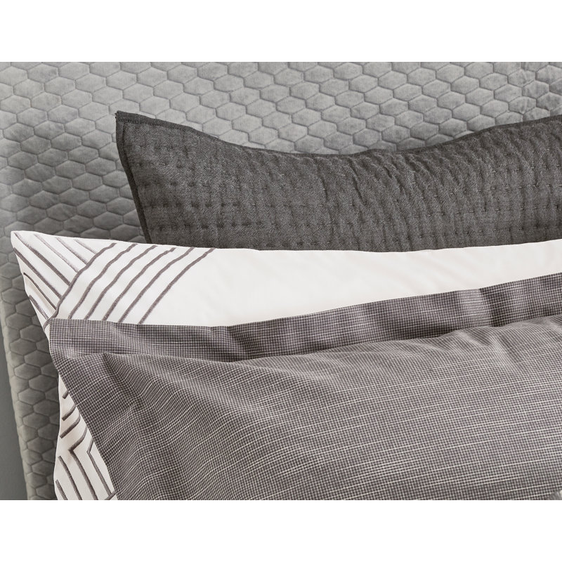 Kayah Woven Check Duvet Cover, Kingsize