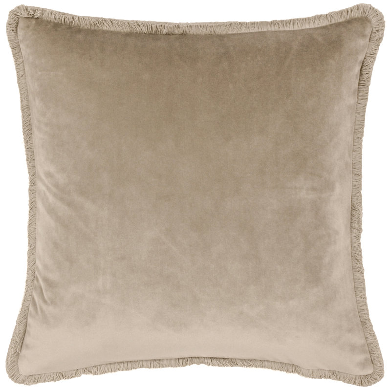 Freya Square Throw Cushion, Taupe