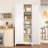  74.8" Tall White Metal Kitchen Pantry Cabinet with Adjustable Shelves, Freestanding Storage Cabinet with Doors for Dining Room, Living Room, Bathroom & Garage, 15.7"D x 31.7"W x 74.9"H -1542944160