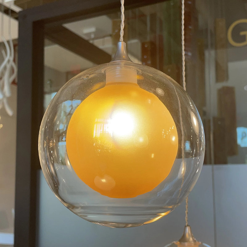 Reflection Moon 1 Pendant Light, Brass