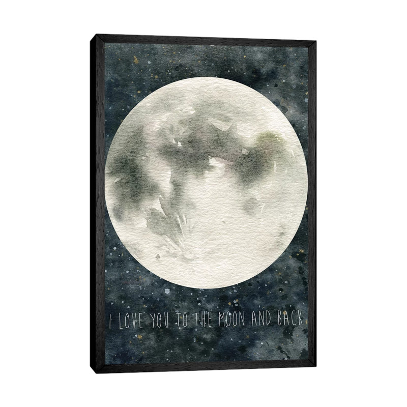Moon Love by Carol Robinson - Print on Canvas, Black Framed, 152.5 cm H x 101.5 cm W