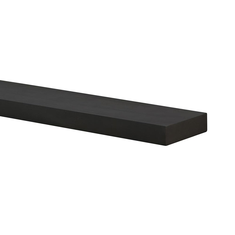 Alma 72" Maple Wood Floating Shelf - 2" Height - Sable Stain Finish, Sable Stain, 72"