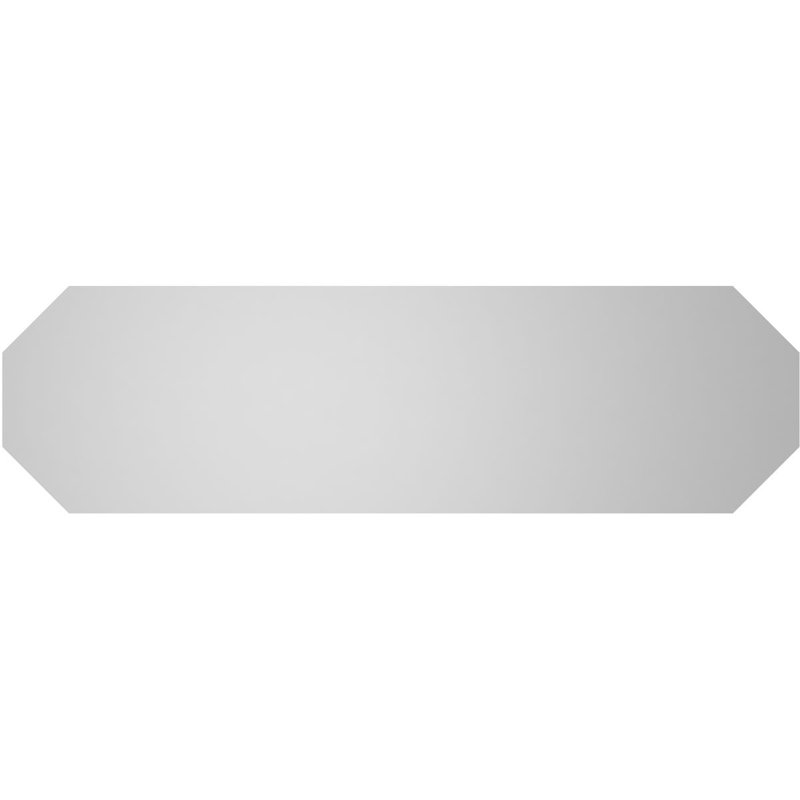 Évent horizontal gondole allongé en surface octogonal Signature, H 12 po x l 42 po x P 1,5 po
