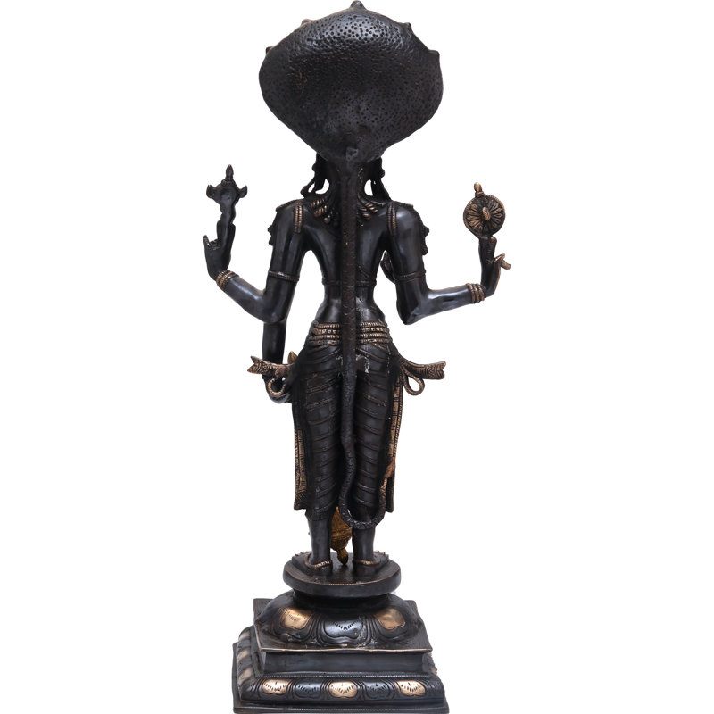 Religious & Spiritual Statue, Black/Golden