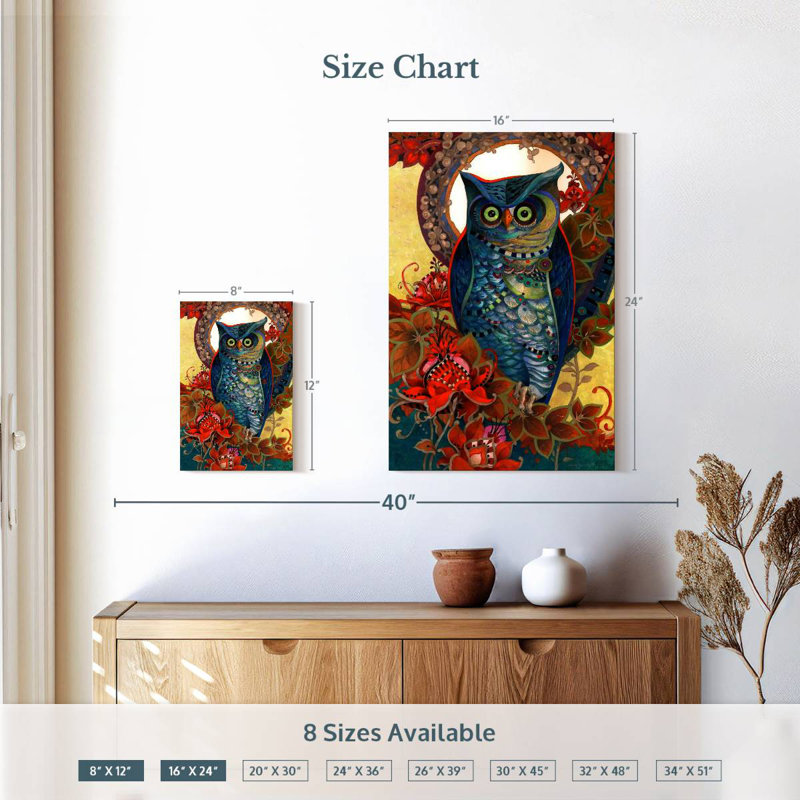 Brampt Owl Hoot, 12" H x 8" W