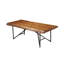 Table basse Winschoten Live Edge, noyer clair