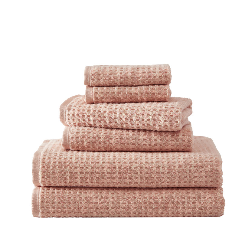 Ensemble de serviettes 100% coton Tommy Bahama, Brun pastel, Ensemble de 6 serviettes de bain