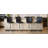 PU Bar Stool Set - 2-Piece, Featuring Vertical And Smooth-Lined Backrests With Trumpet-Shaped Silver Metal Legs-125536043