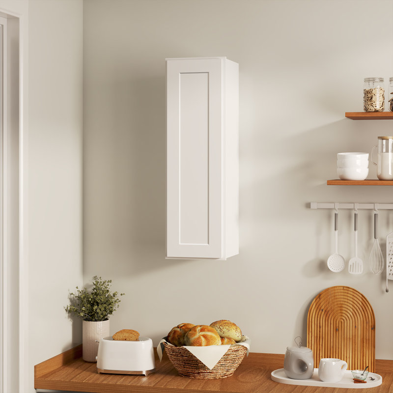 Armoire murale de style Shaker blanc préassemblé en contreplaqué de l 12 po x P 12 po x 42 po Homeibro Cozy Design