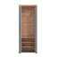 Havertz Grey And Artisan Oak Slim Narrow Shallow Depth Mirrored Wardrobe-1368951793